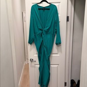 Mango Teal Maxi Dress